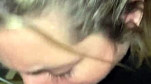 rich blonde slut takes deepthroat blowjob from black cock before cumshot