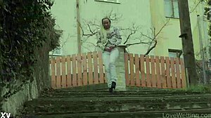 Oh man, I feel so exposed doing this pissing scene outdoors as Naomi Nevena.