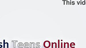 British 18 Year Old Gives Blowjob