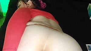 latina amateur slut with huge ass in leggings discovers boyfriend jerking to twin sister then joins for threesome anal toy play