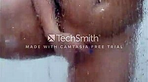 Sexy bath of the married woman