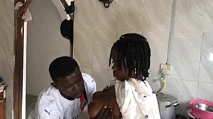 Oh, come on, let's do this kitchen freestyle sex with the sexy ebony house maid and her big black ass. She's all curvy and ready for some fat bbw action right there on the counter.