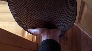 horny young 18+ slut cheats on husband by sucking and fucking neighbor on stairs 😈🔥