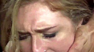 natural huge tits slave endures rough anal fucking in outdoor bondage submission