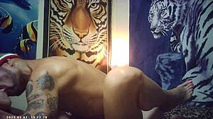 Italian pound machine vs brunette babe