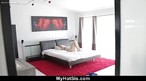 Step Sis Knew Exactly How To Seal Stepbro's Lips With A Wild Cowgirl Ride And Cumshot