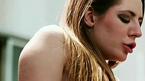 Hey, watch her get quickie fucked with huge cumshot and facial teasing