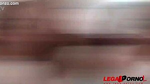 Valentina Bianco takes rough assfucking with deepthroat and double anal. She handles huge cock in ass to mouth cumshot.