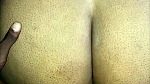 Ebony BBW Amateur Slut Gives Deepthroat Sucking and Big Ass Wrestling in Homemade Bedroom Fetish