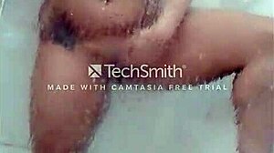 Sexy bath of the married woman