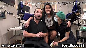 Human Guinea Pig Experiences Mandatory Hitachi Orgasms From Nurse In Close-Up Asian Toy Play