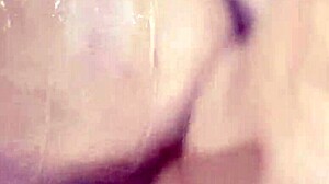 I head over to my neighbor's place and end up pounding her big pussy in the shower, cumming all over her fat ass