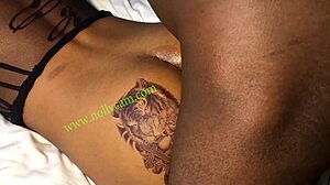 Take it from behind! Horny ebony teen amateur gets hardcore anal in big ass doggystyle!