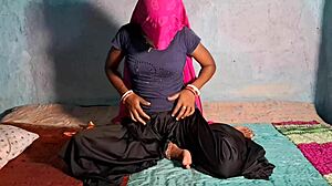 desi bhabhi in black salwar and tshirt gets interracial anal pounding from teacher outdoors