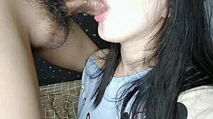 this cute chubby asian girlfriend in cosplay gives deepthroat blowjob and rides in homemade bedroom action, leading to creampie