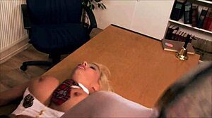 Whore Blonde Big Tits Milf Secretary Michelle Thorne Fucked By Her Boss In Stockings