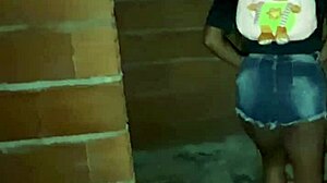 This construction work drags on endlessly since the Brazilian amateur offered her tight ass in public outdoor spot