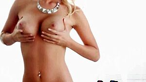 i adore gorgeous blonde milf alissa arden stripping naked to show perfect big natural tits