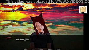 group of brunette teen amateurs with big tits play game alongside blonde milf redhead in homemade setting