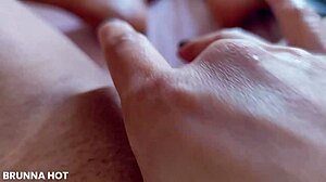 Woke up horny and fingered my pussy until I came in bed.