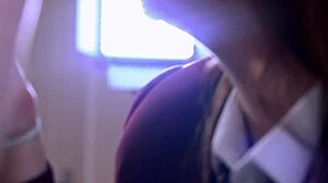 i can't believe this brit teen swallowed cum from a shot glass after deepthroat fun