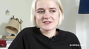 luisa experiences a powerful squirting orgasm in her solo session, drenching everything around her with intense pleasure.