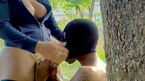 Trans Woman With Impressive Size Engages Intimately With Man