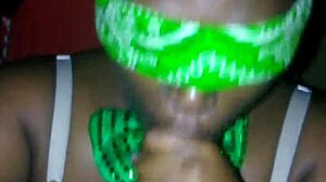 Sloppy Double Blowjob with Deepthroat Action from Fat BBW on Monster Big Black Cock during St Patrick's Day Group Fun