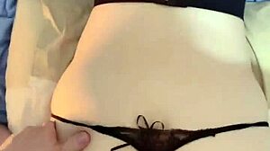 skinny asian wife with big ass and tattoos enjoys homemade pov in dorm bath with roommate