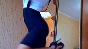 Beautiful Cam Girl Teases In Sexy Skirt During Solo Webcam Session