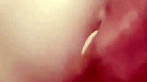 After Parting She Experiences Double Penetration with Huge Insertions Spreading Wet Pussy and Narrow Ass Gaping Wide