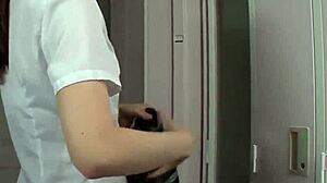 Sexy Asian girl Moe Sakura delivers an intense oral job in uncensored JAV.