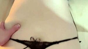 skinny asian wife with big ass and tattoos enjoys homemade pov in dorm bath with roommate