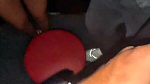 Brunette wife enjoys group fetish fun with husband at hot bar and inner swing house