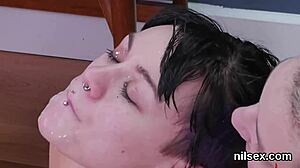 Peculiar nympho taken to butthole asylum for awkward anal therapy