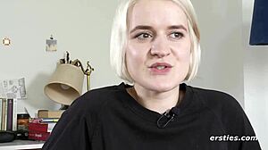 luisa experiences a powerful squirting orgasm in her solo session, drenching everything around her with intense pleasure.