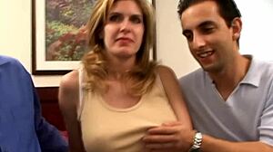 Big ass milf caught in intriguing ass licking action