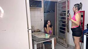 The gossipy curious neighbor came asking for sugar at midnight to get pounded and licked hard she says my husband hasn't fucked me in a long time