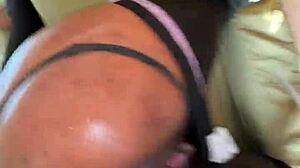 Str8rich just dives into this hot ebony Atlanta baddie's wet tight creamy pussy for a wild ride.