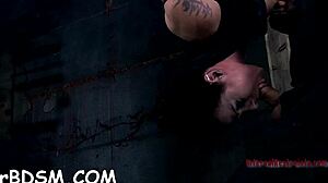 hey this babe dominates with rough bondage and intense orgasm action on naked body