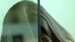 teen slut gets her tight twat and asshole rammed hard by a massive schlong in nasty rough action. she screams through the intense pounding session.