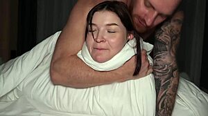 hey this babe is getting a good cock in her tight pussy 😏 she loves it deep