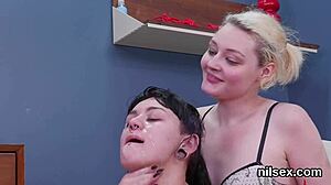 Peculiar nympho taken to butthole asylum for awkward anal therapy