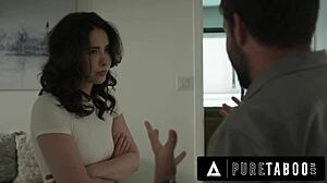 Big dick stranger fucks Casey Calvert hard in interracial massage with deepthroat and rough doggystyle