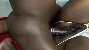 Two women encounter a large dark figure