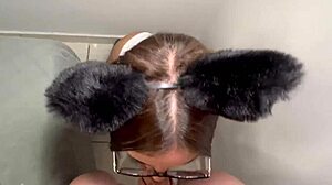 Teen latina with tight wet pussy gives best blowjob to monster big cock pov