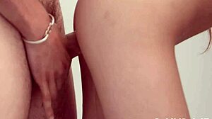 teen slut gets her tight twat and asshole rammed hard by a massive schlong in nasty rough action. she screams through the intense pounding session.