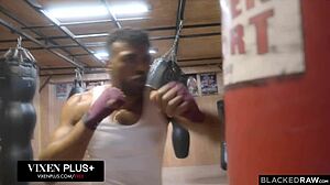 Naughty Gym Hottie Lisa Belys Gets Bbc Workout Creampie