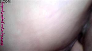 Chubby German girlfriend bends over showing fat ass and fingering pussy