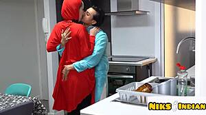 Hijabi Muslim Woman Cheats On Husband! Fucks Hindu Guy With Rough Anal And Pussy Licking!